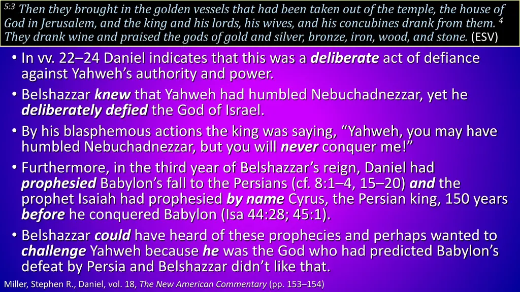 5 3 then they brought in the golden vessels that 1