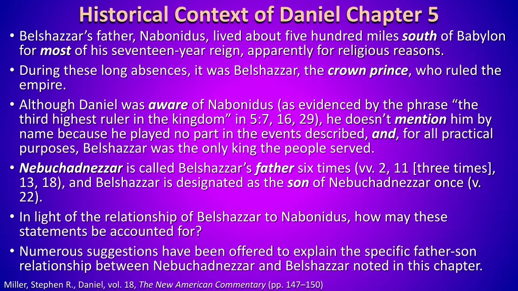 historical context of daniel chapter 5 belshazzar