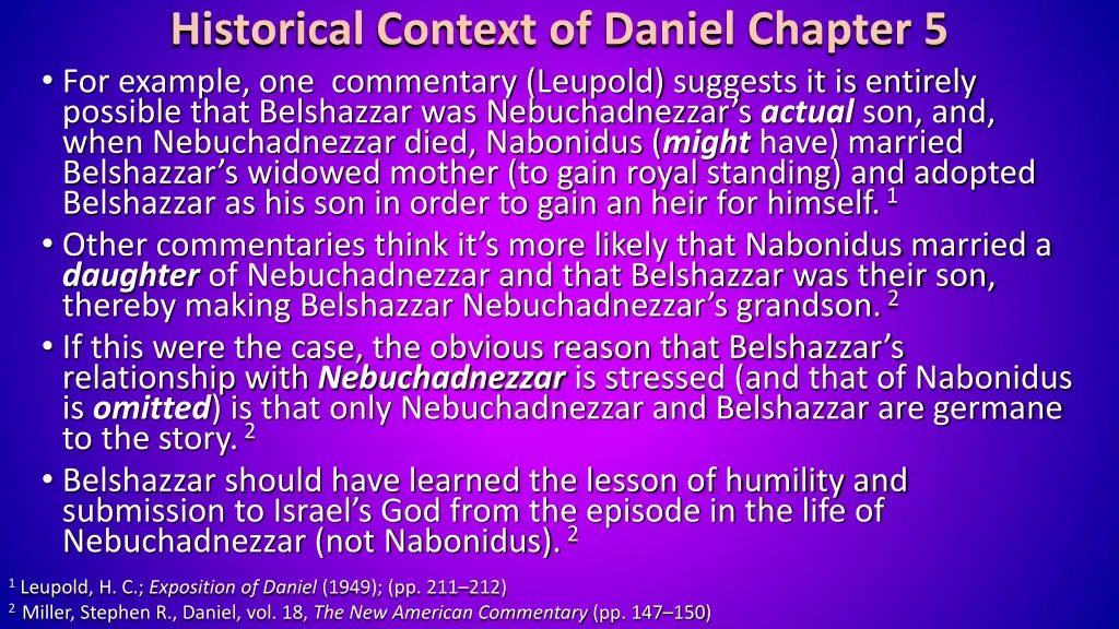 historical context of daniel chapter