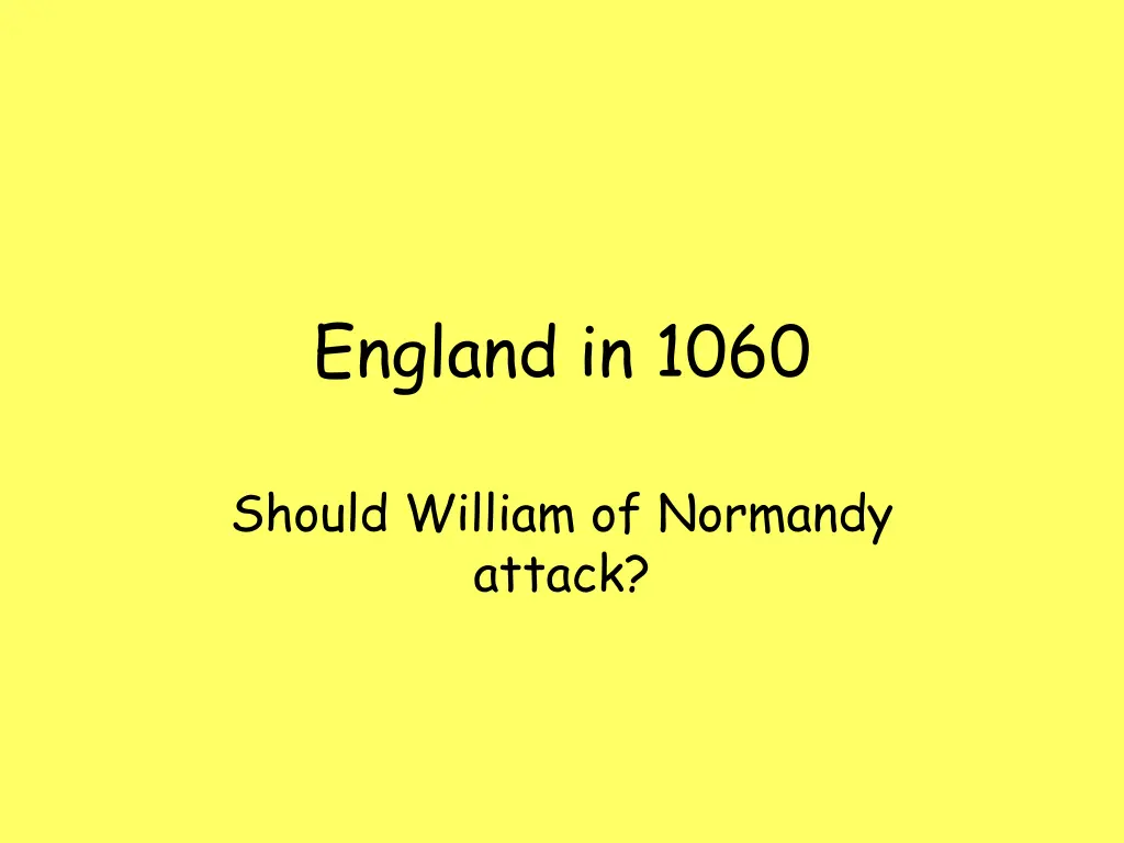 england in 1060