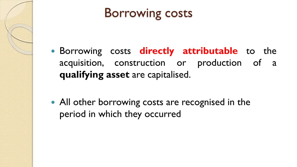 borrowing costs 1