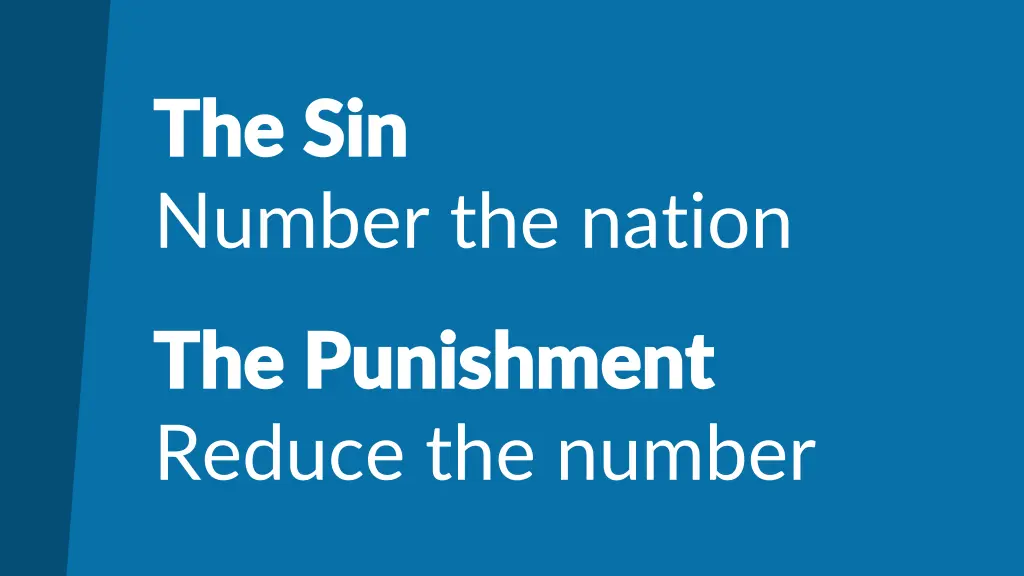 the sin the sin number the nation