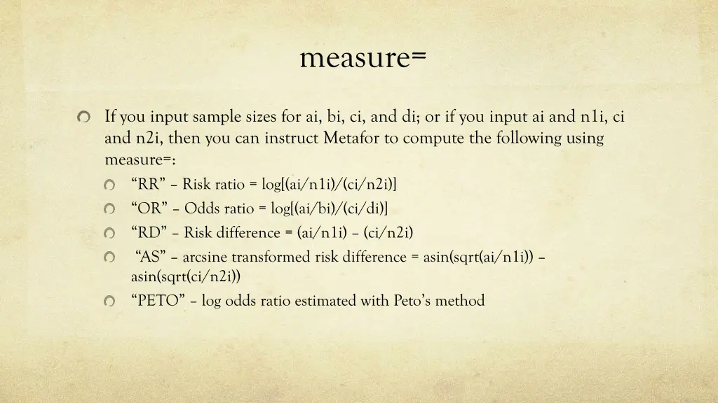 measure