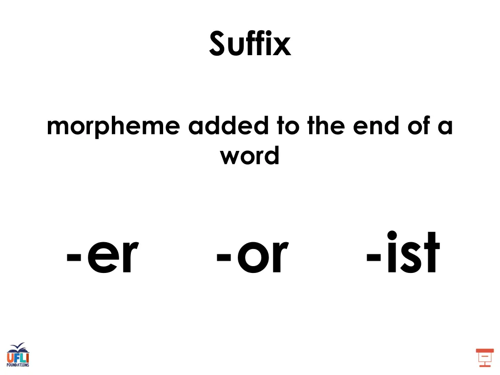 suffix