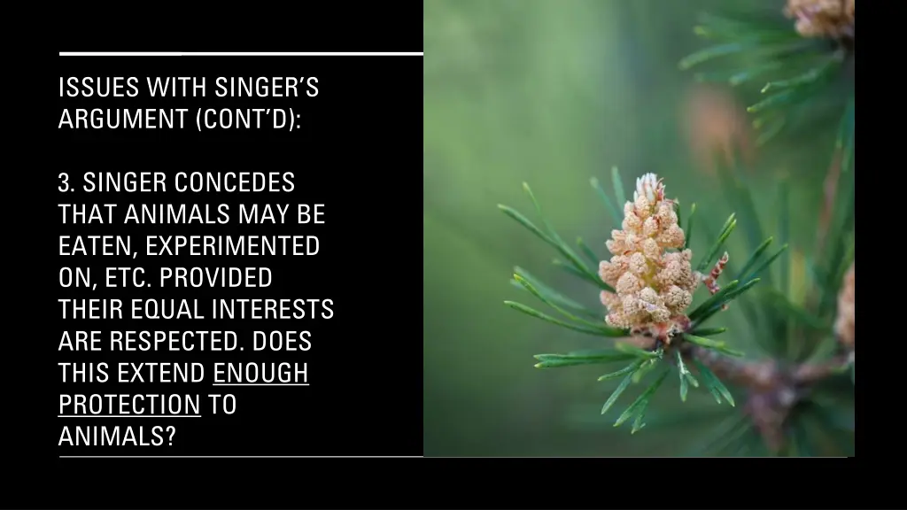 issues with singer s argument cont d 1