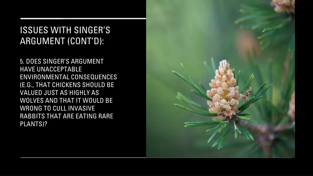 issues with singer s argument cont d 3