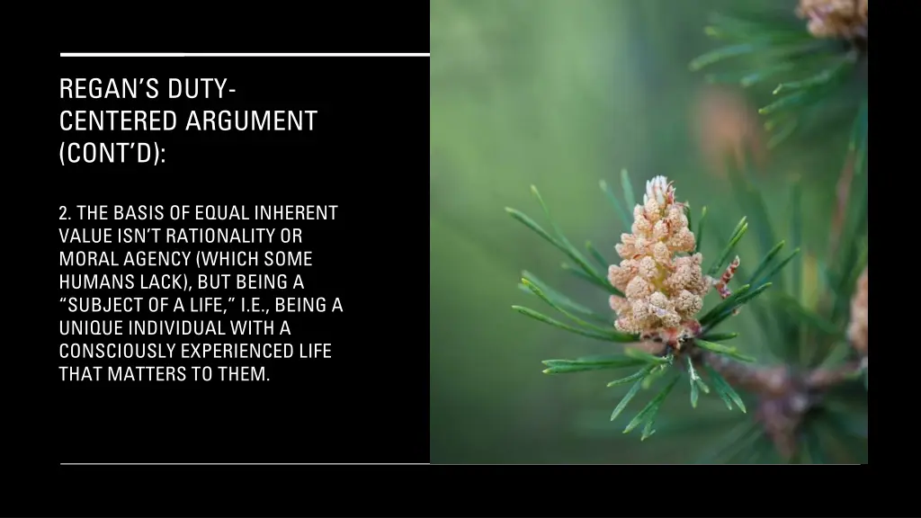 regan s duty centered argument cont d