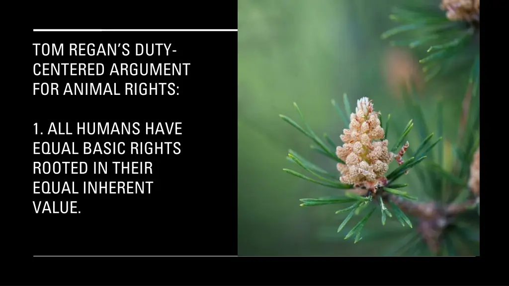 tom regan s duty centered argument for animal