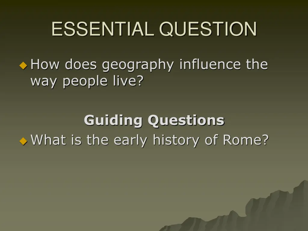 essential question