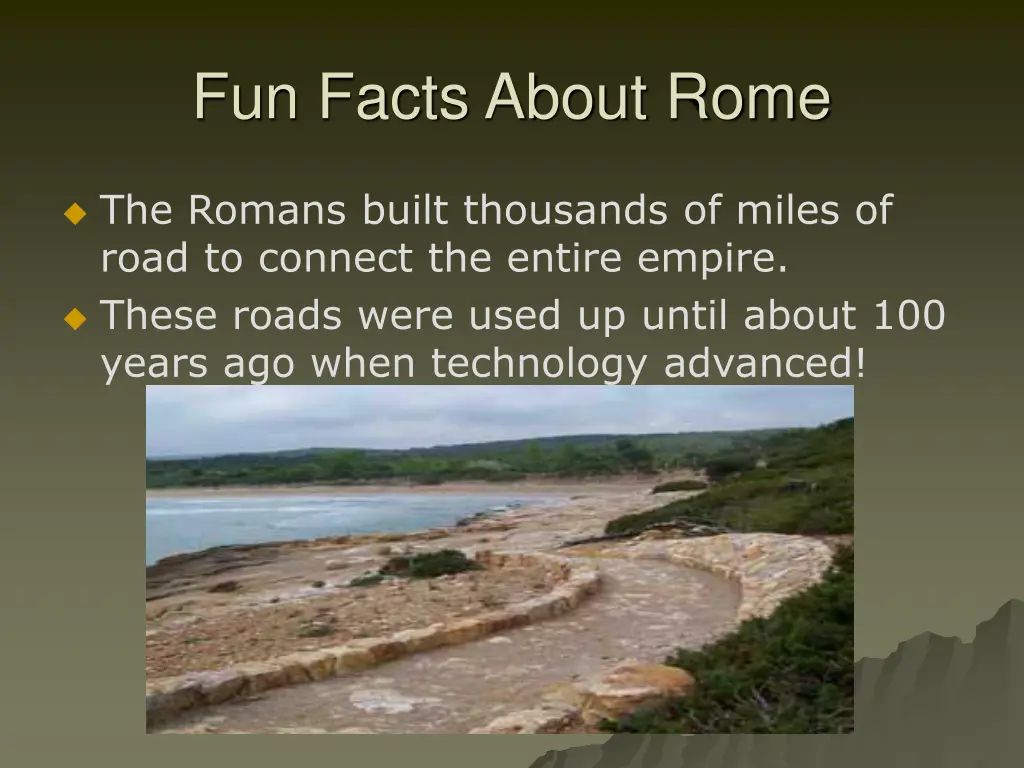 fun facts about rome 1