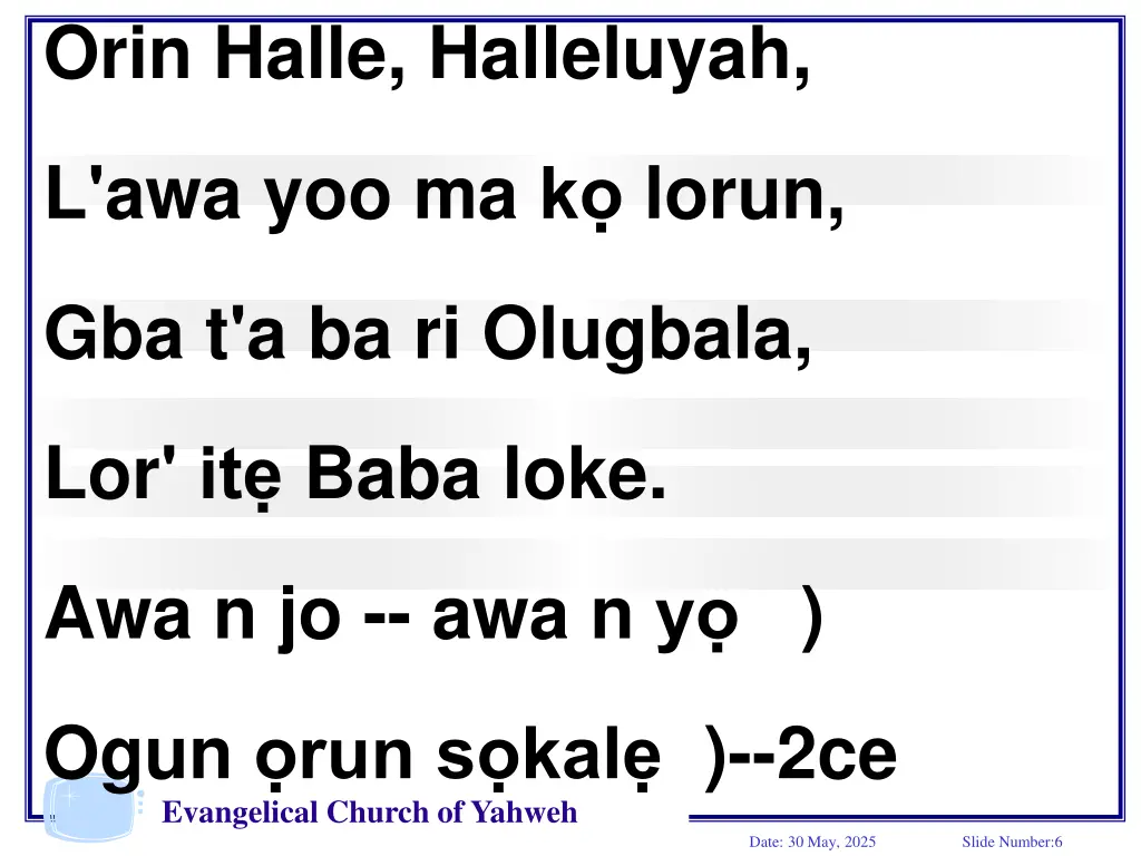 orin halle halleluyah