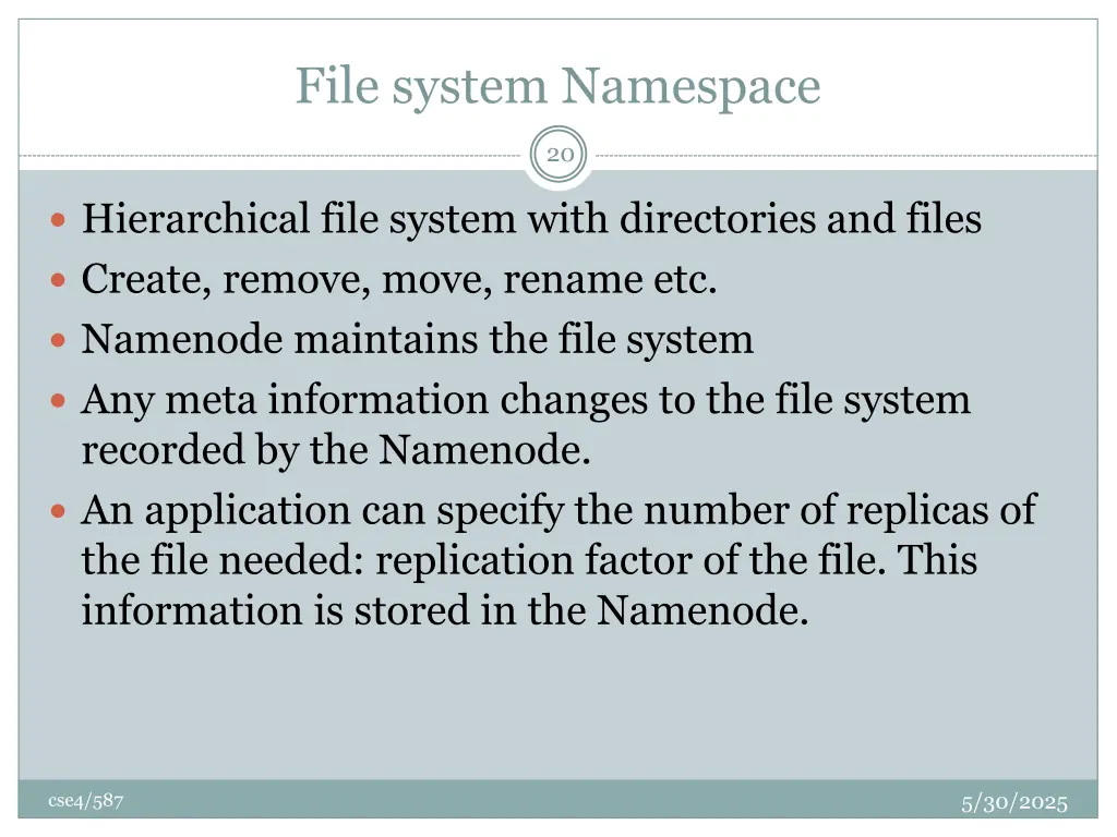 file system namespace