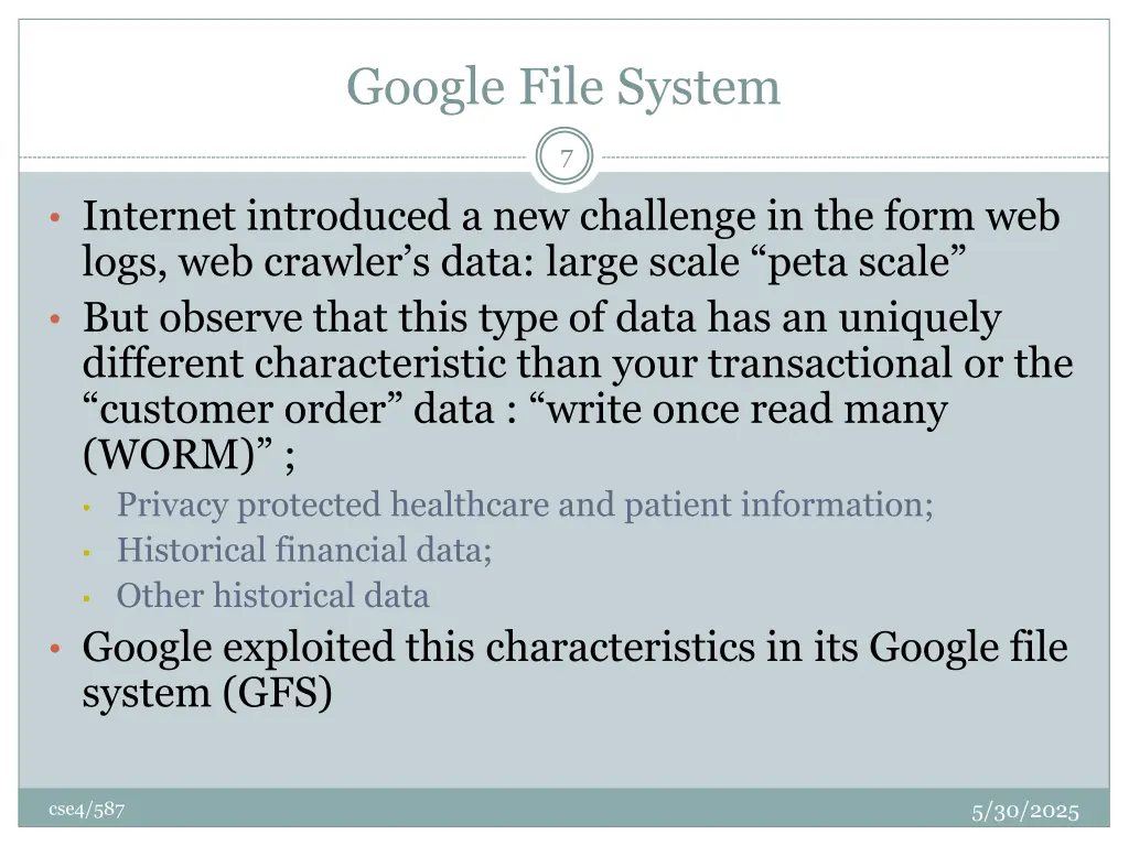 google file system