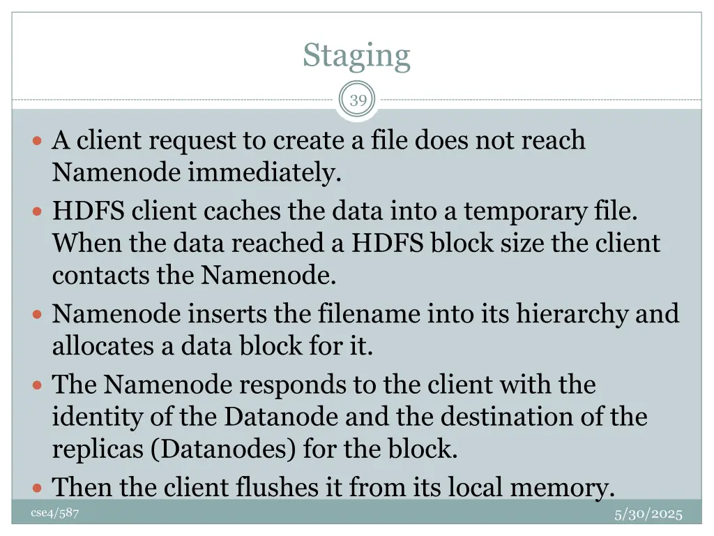 staging