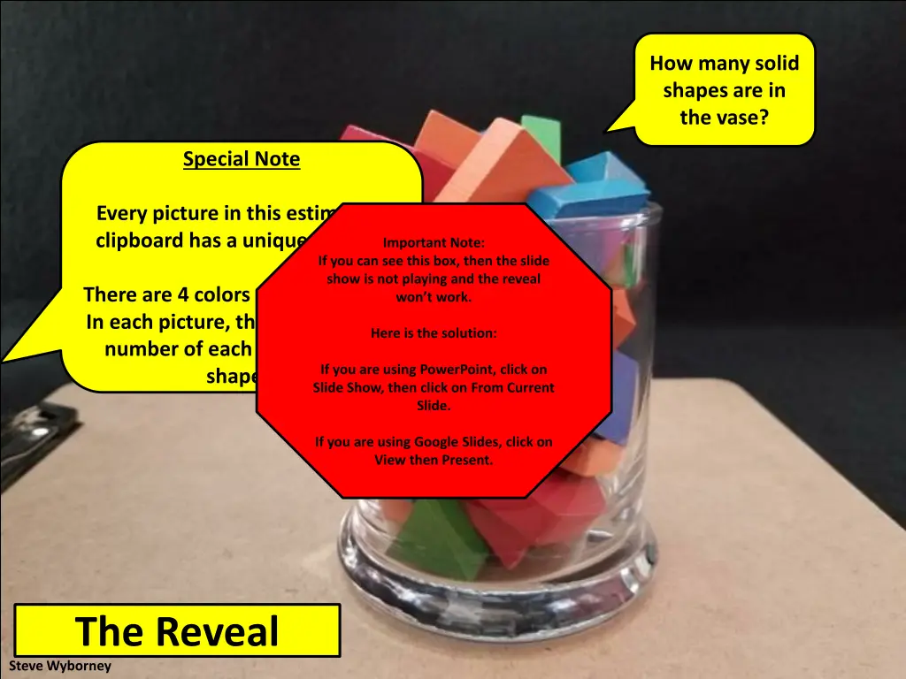 how many solid shapes are in the vase