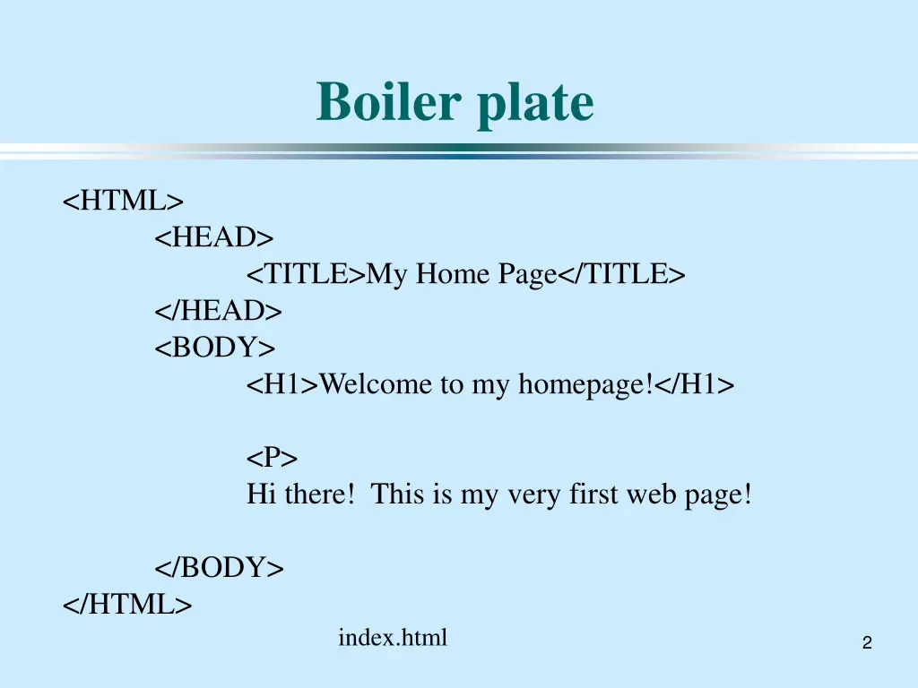 boiler plate