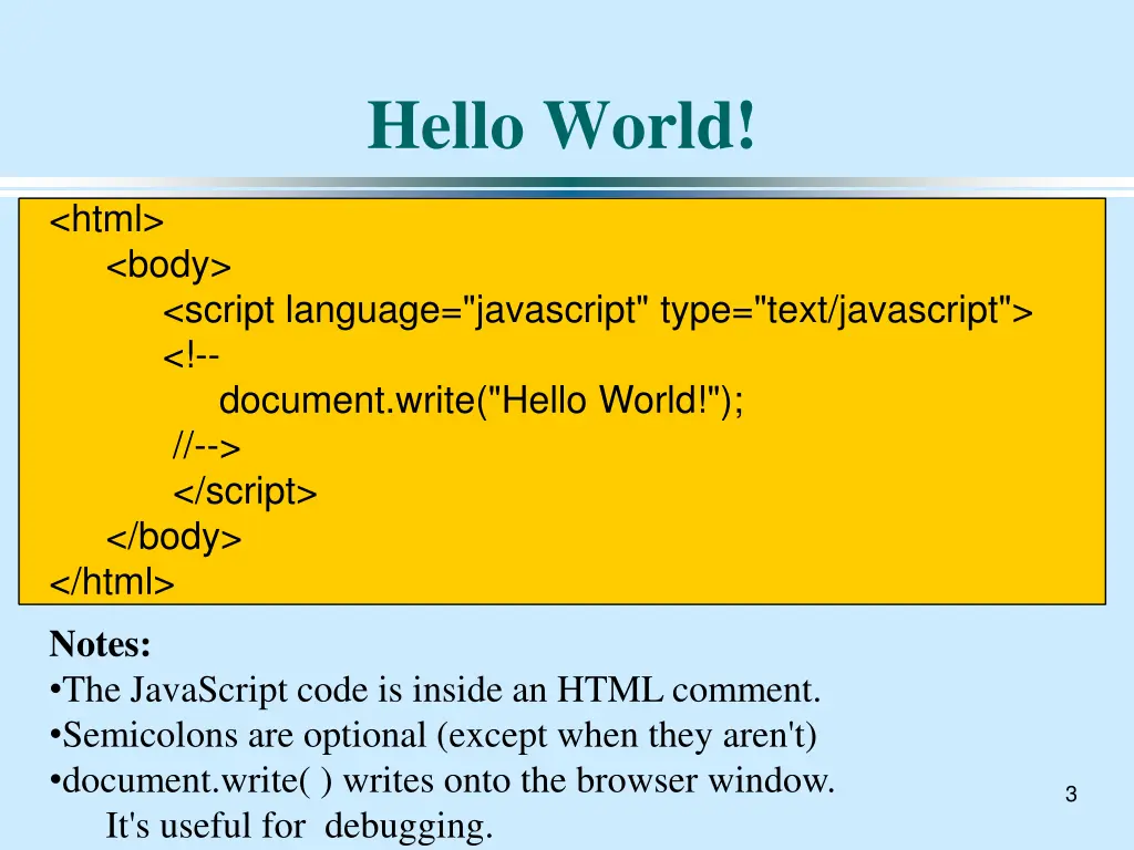 hello world