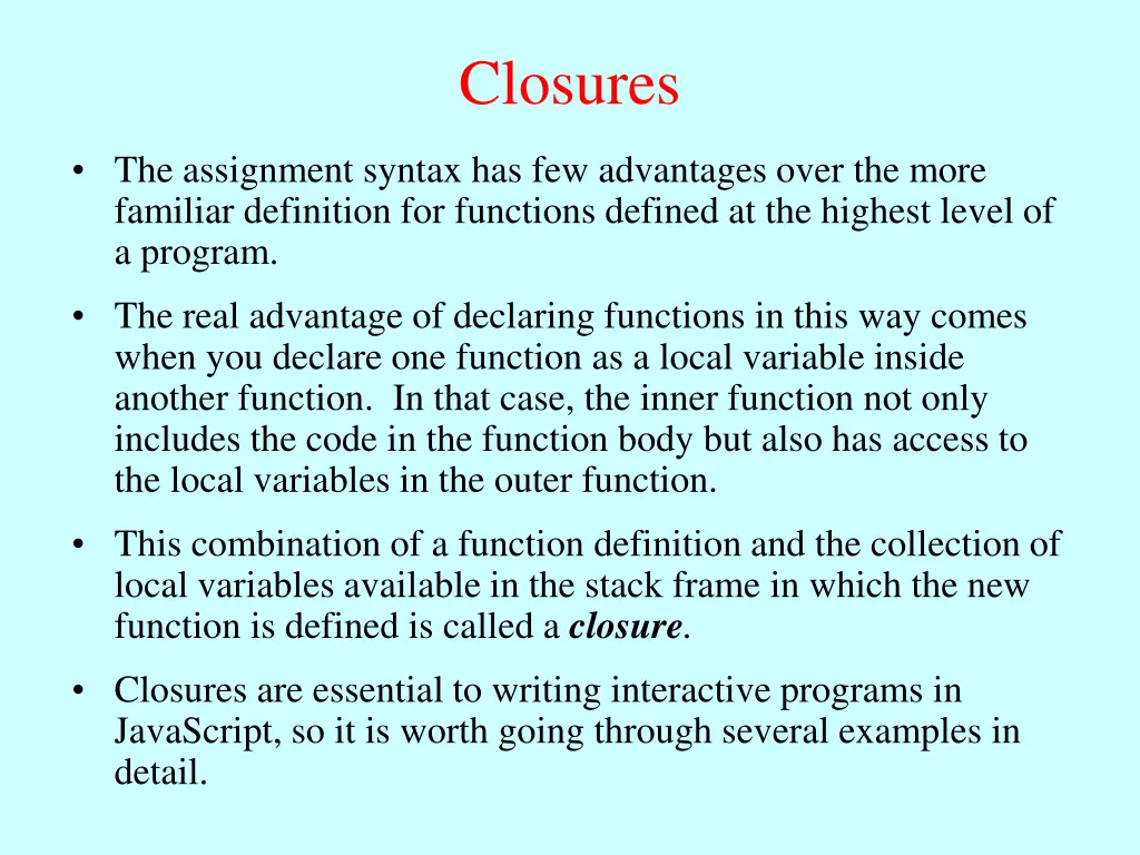closures