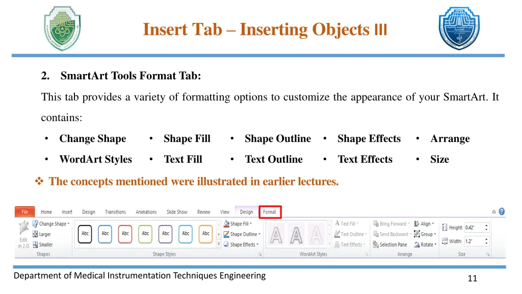 insert tab inserting objects iii 9