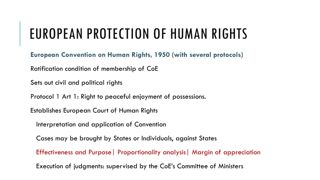 european protection of human rights