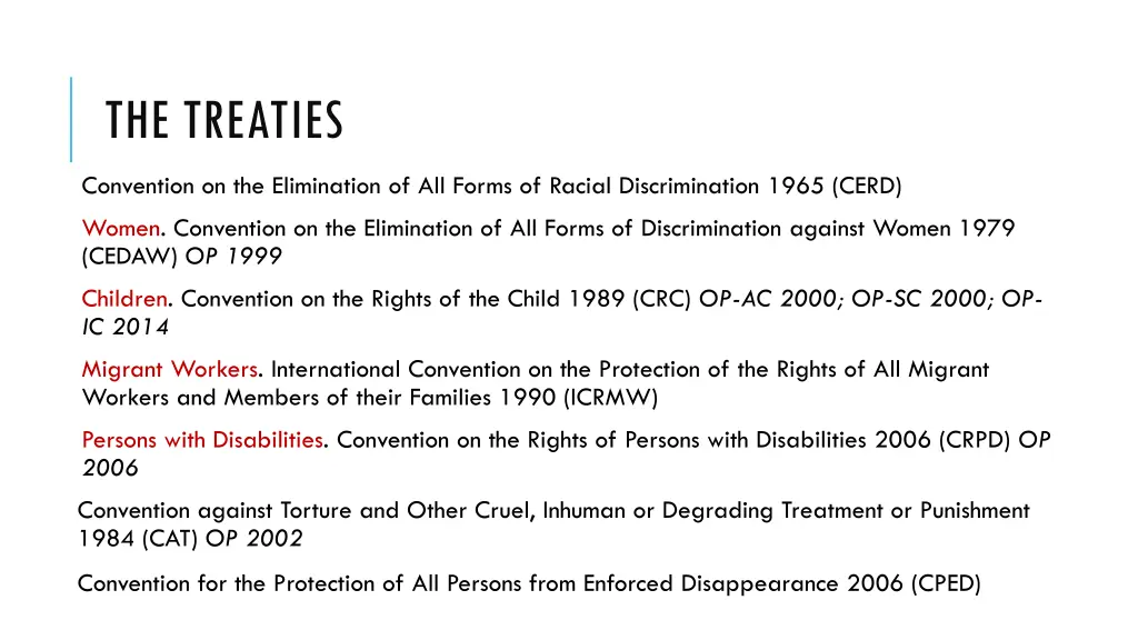the treaties 1