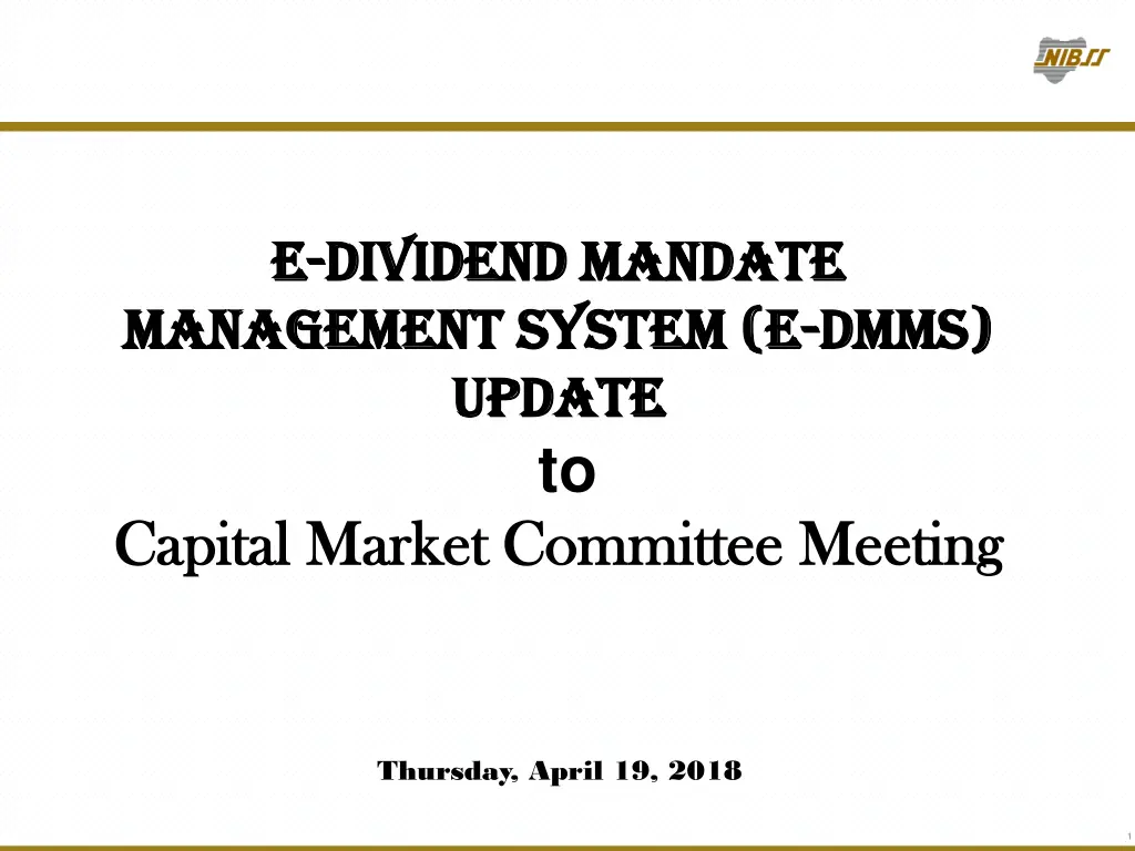 e e dividend mandate dividend mandate management
