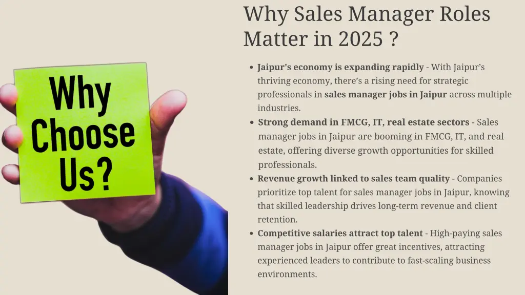 why sales manager roles matter in 2025