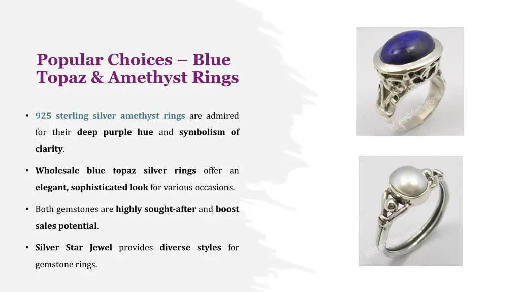 popular choices blue topaz amethyst rings