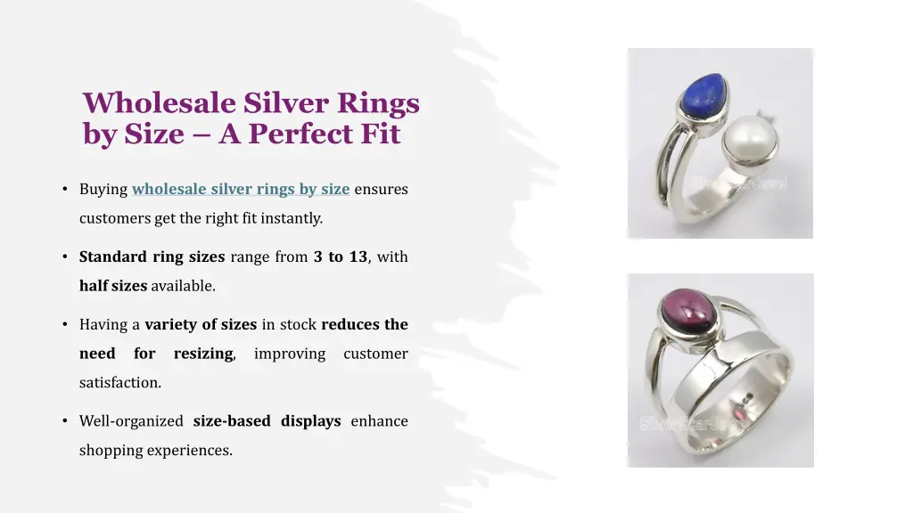 wholesale silver rings by size a perfect fit