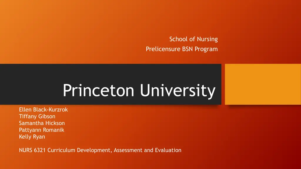 school of nursing prelicensure bsn program