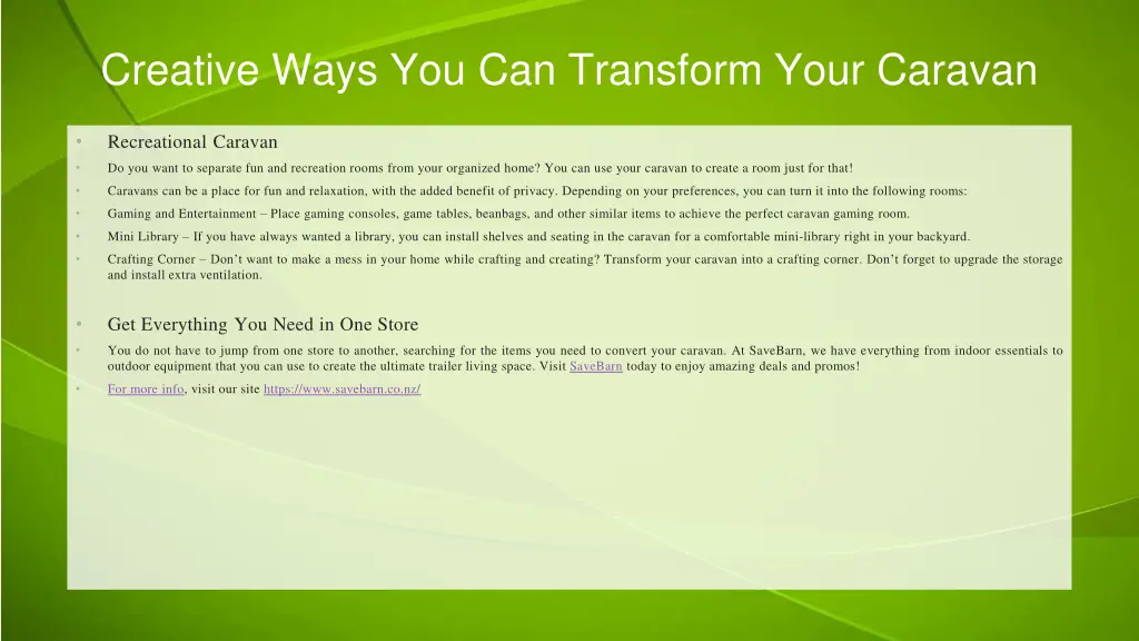 creative ways you can transform your caravan 1