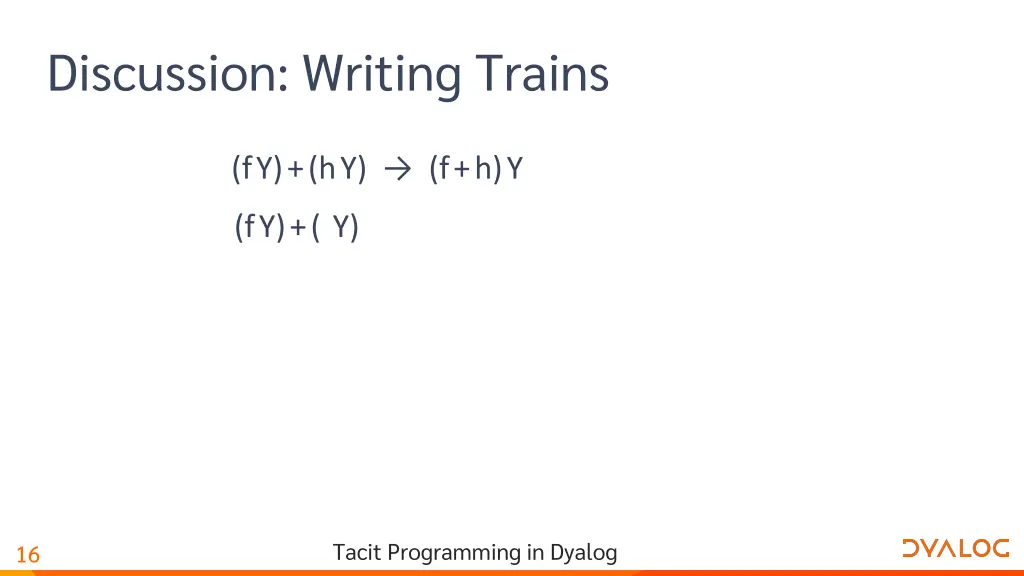 discussion writing trains 1