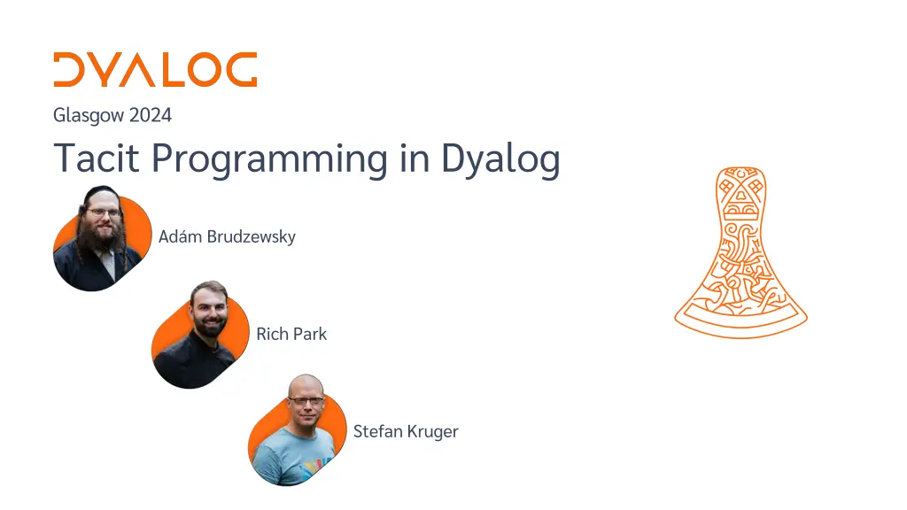 glasgow 2024 tacit programming in dyalog