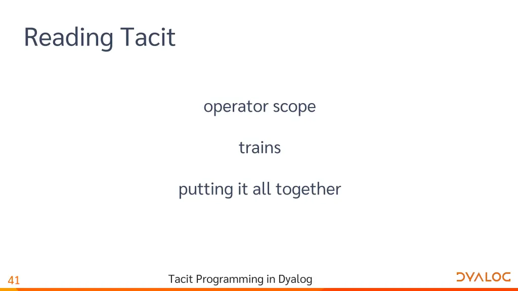 reading tacit