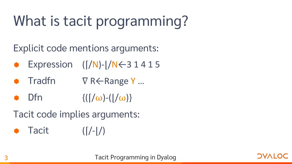 what is tacit programming
