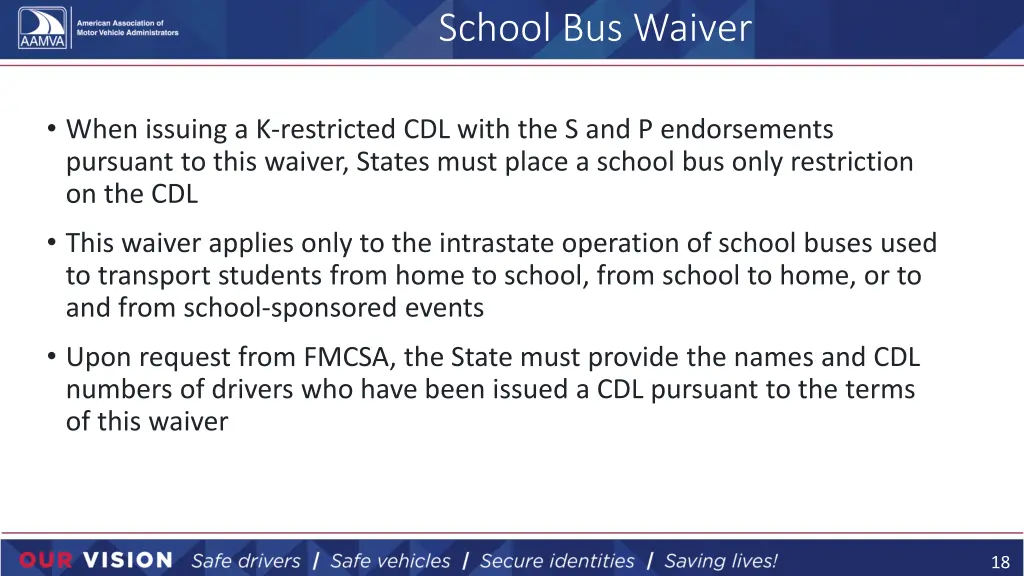 school bus waiver 1