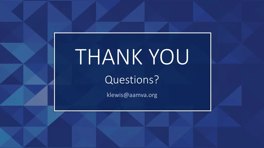 thank you questions