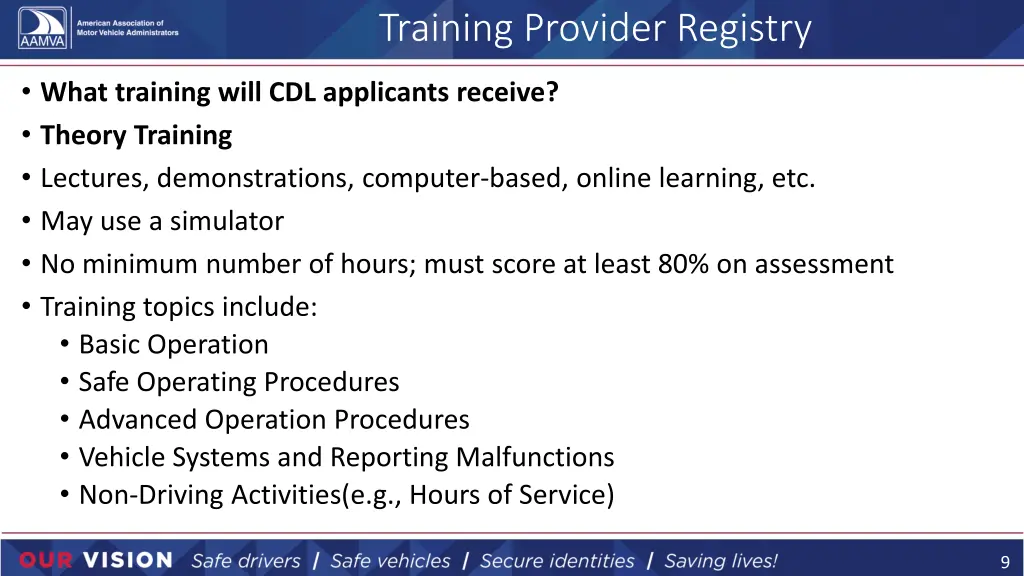 training provider registry 4