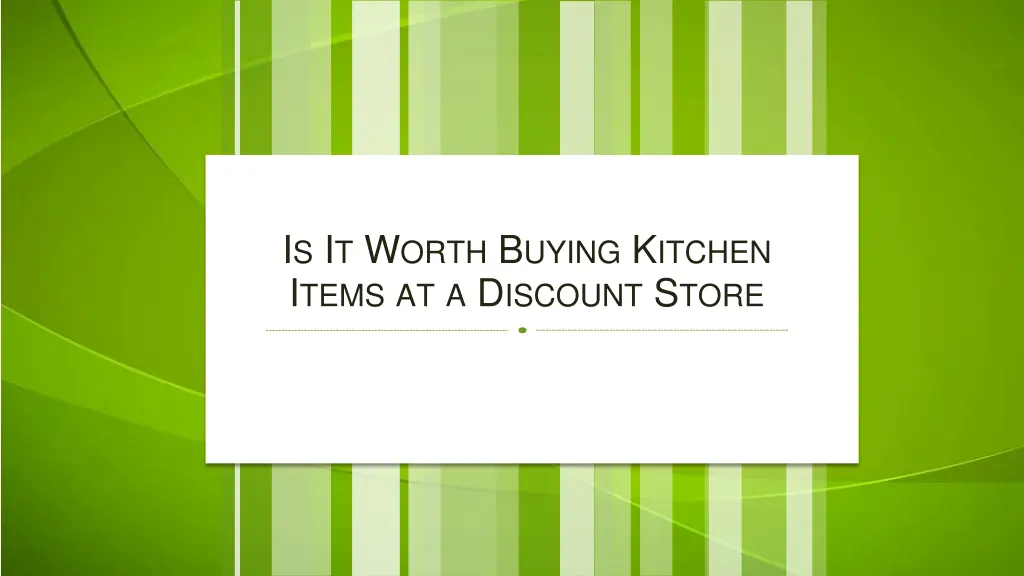 i s i t w orth b uying k itchen i tems 1