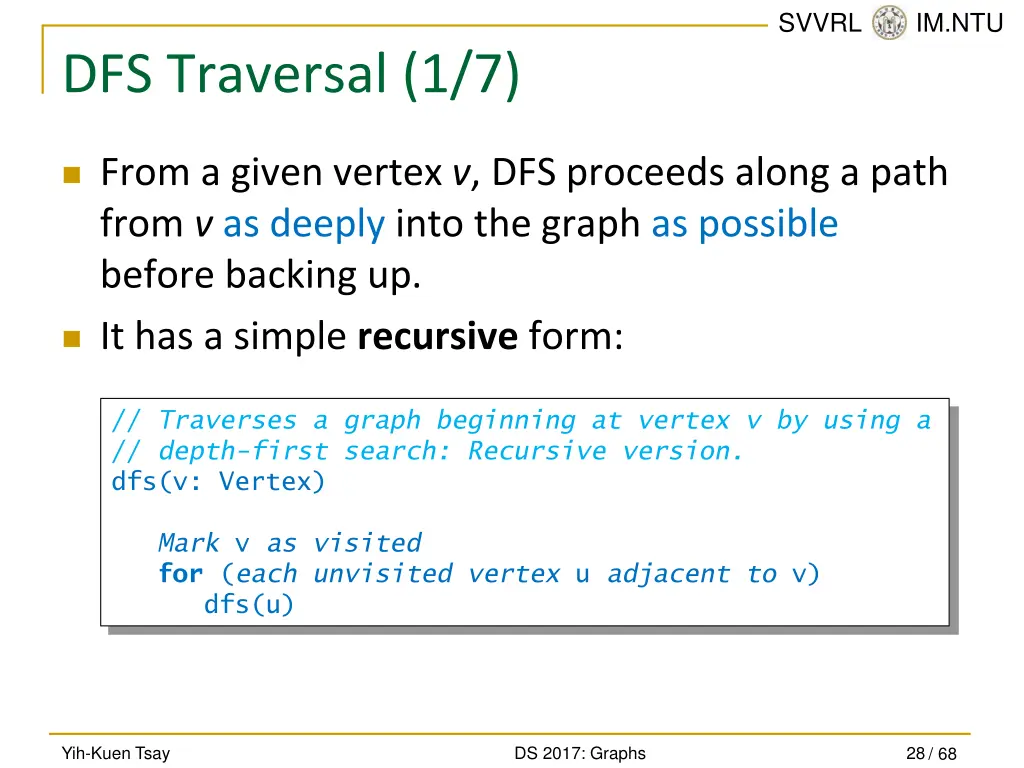 svvrl @ im ntu 27