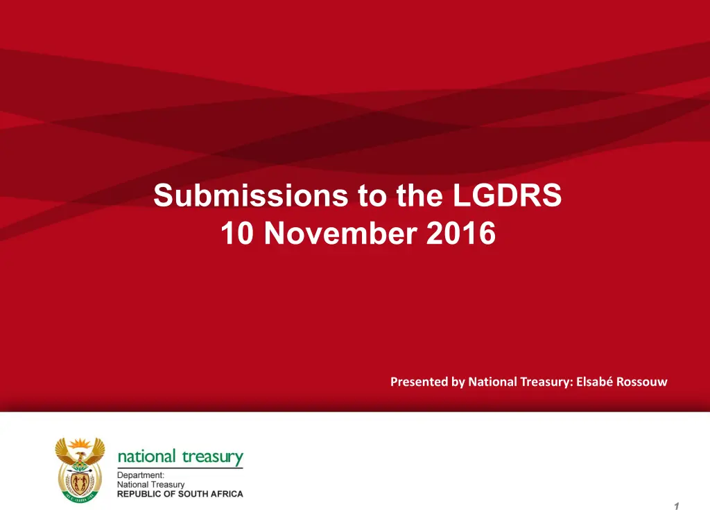 submissions to the lgdrs 10 november 2016