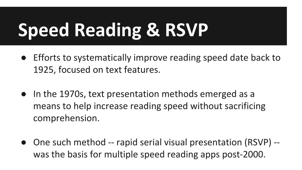 speed reading rsvp