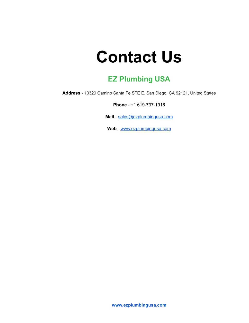 contact us