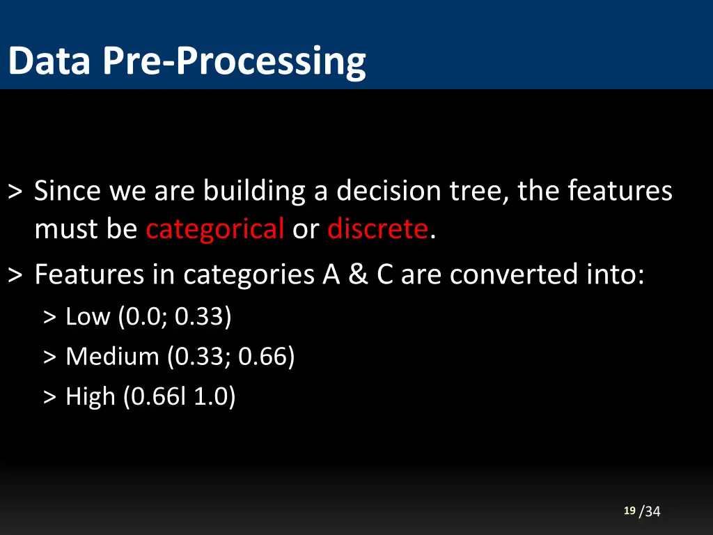 data pre processing