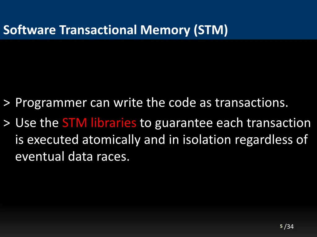 software transactional memory stm