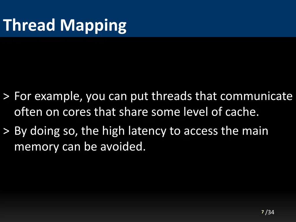 thread mapping