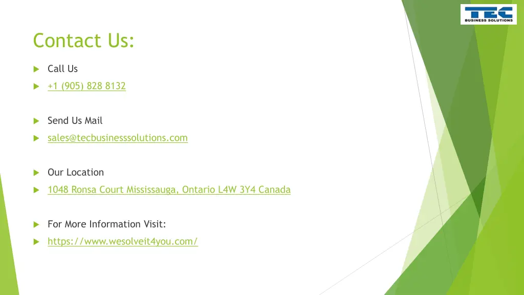 contact us