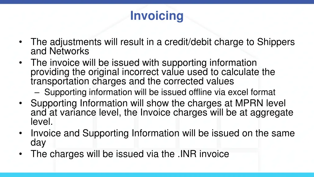 invoicing