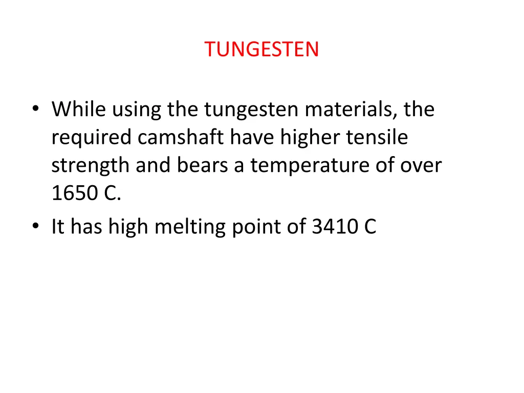 tungesten
