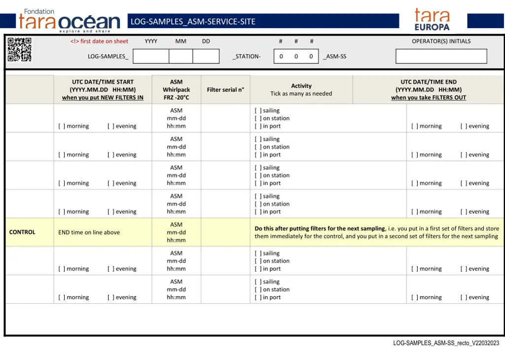 log samples asm service site
